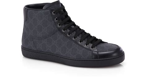 gucci mens high tops black|gucci supreme high top black.